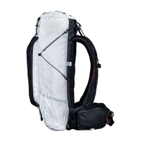 Side view of CS40 Ultra backpack on a plain background