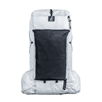 front view of ultralight backpack for hiking