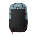 Front view of the Outdoor Vitals Skyline 30 Fastpack with stretch-mesh pocket.