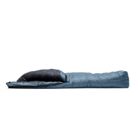 side profile of 15 degree sleeping bag showing loft