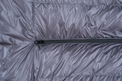 close view of secondary zipper slider on sleeping bag