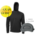 Ventus Active hoodie with an Outside Gear Guide award badge and a free pillow