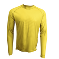 Long-sleeve athletic shirt on a white background