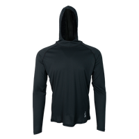 Black Altitude Sun Hoodie front view. Hoodie only.