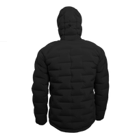 Outdoor Vitals Vantage Alpine Down Jacket – full back view showing hood and zero stitch baffle design