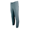 front view of men's jogger pants with adjustable cinch cord on the waist