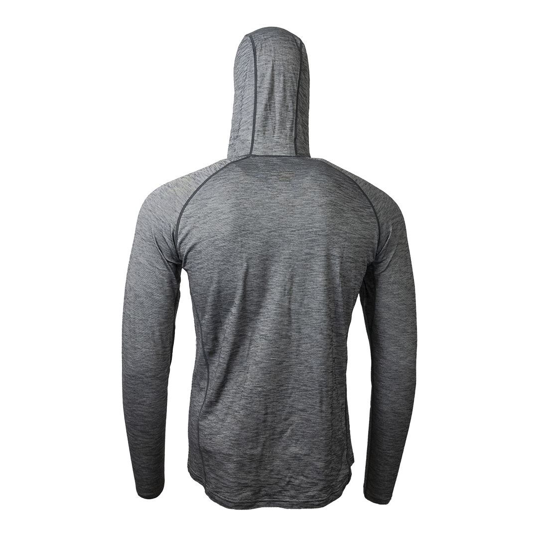Rear view of Tern Ultralight Merino Wool Hoodie