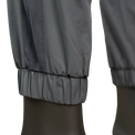 close view of elastic hem at the bottom of jogger pant legs