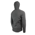 Angled rear view of men's fleece mid layer