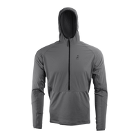 front view of men's fleece hoodie