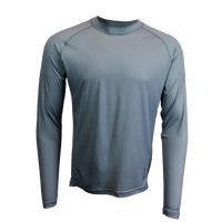 Long-sleeve athletic shirt on a white background