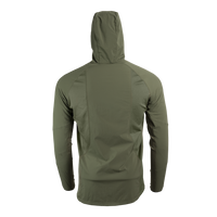 rear view of men's fleece mid layer