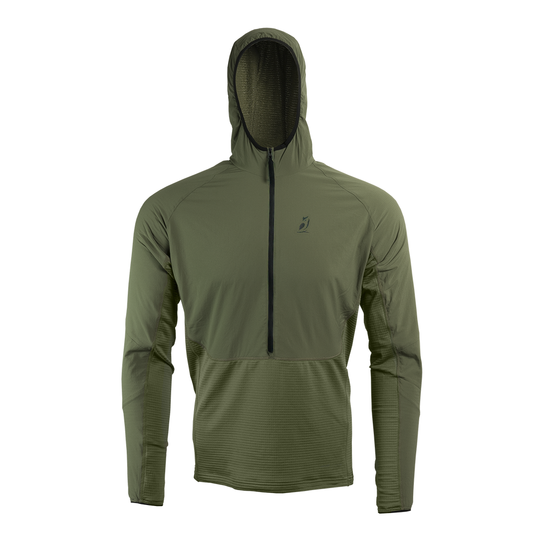 front view of fleece mid layer