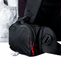 close view of large hip belt pocket on an ultralight backpack for hiking