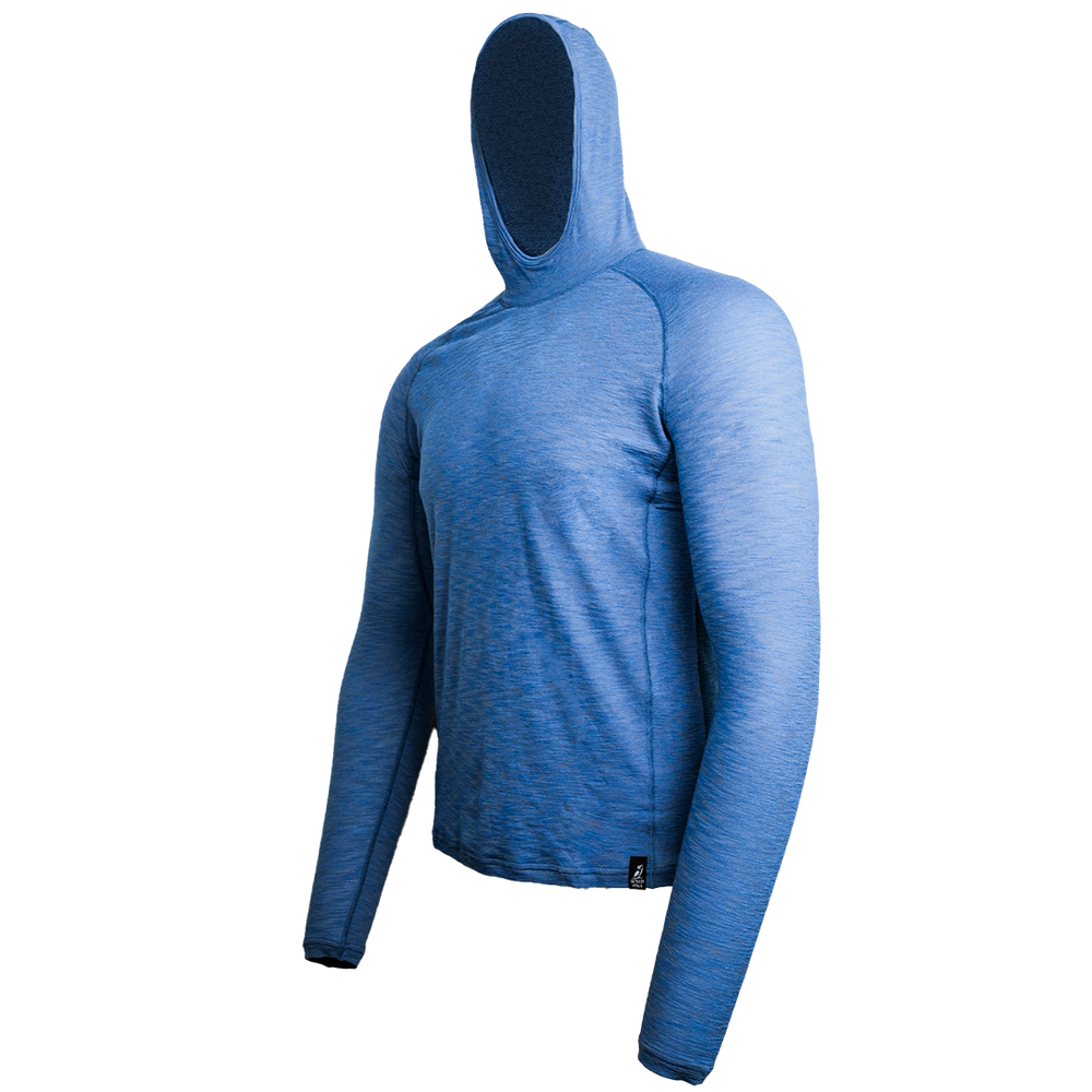 Angled front view of Tern Ultralight Merino Wool Hoodie