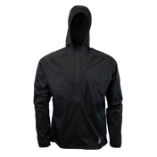 front view of windbreaker jacket for backpacking