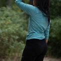 Woman wearing ultralight sun hoodie