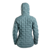 Outdoor Vitals Women’s Zulu Down Jacket – back view showing lightweight 900-fill down insulation and contoured fit.