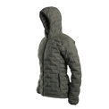 Outdoor Vitals Women’s Zulu Down Jacket – 45-degree left angle highlighting baffled construction and ultralight design.