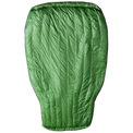 Top view of the Outdoor Vitals StormLoft Down UnderQuilt laid flat, showcasing its vertical baffles and differential cut design.