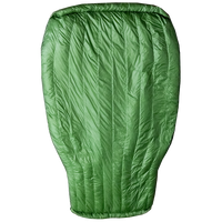 Top view of the Outdoor Vitals StormLoft Down UnderQuilt laid flat, showcasing its vertical baffles and differential cut design.