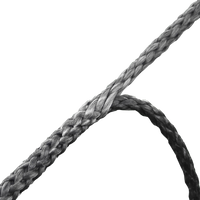 Close-up view of a Whoopie Sling suspension line spliced into a adjustable loop for an Outdoor Vitals hammock system.