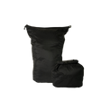 Product shot of the Outdoor Vitals Ultralight 20L Dry Bag For Compression showing both expanded and rolled compression states.
