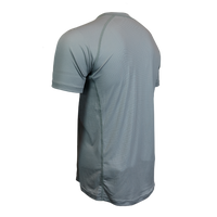 Athletic shirt on a white background 45 degree back right view
