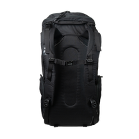 Rear view of the Outdoor Vitals KotaUL Ultralight Travel & Adventure Backpack back panel, displaying the padded breathable mesh harness system, dual load lifters, and sternum strap assembly.