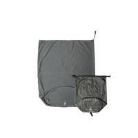 front view of empty storage sack & compression bag for down sleeping bag