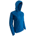 side view of women's technical hoodie